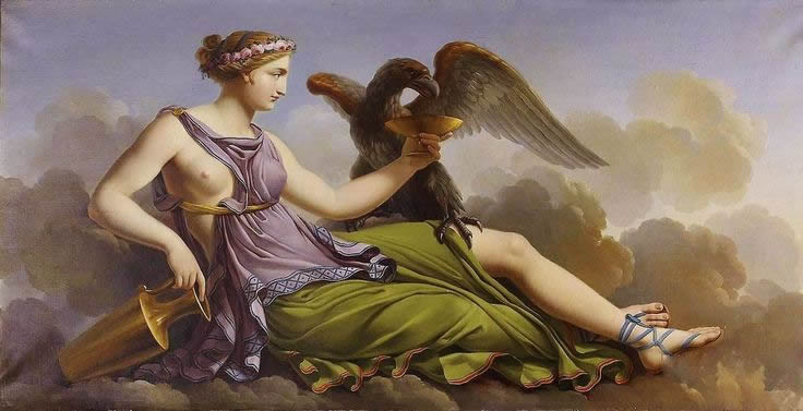 Hebegogía - Obra: Diosa Hebe, autor Jacques Louis Dubois (Francia, 1768-1843)